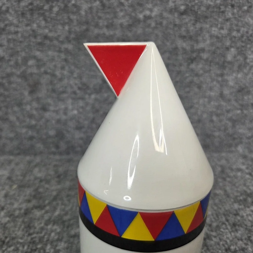 Thomas Atelier Collection Postmodern MEMPHIS Milano Art Porcelain Jar Lid Retro